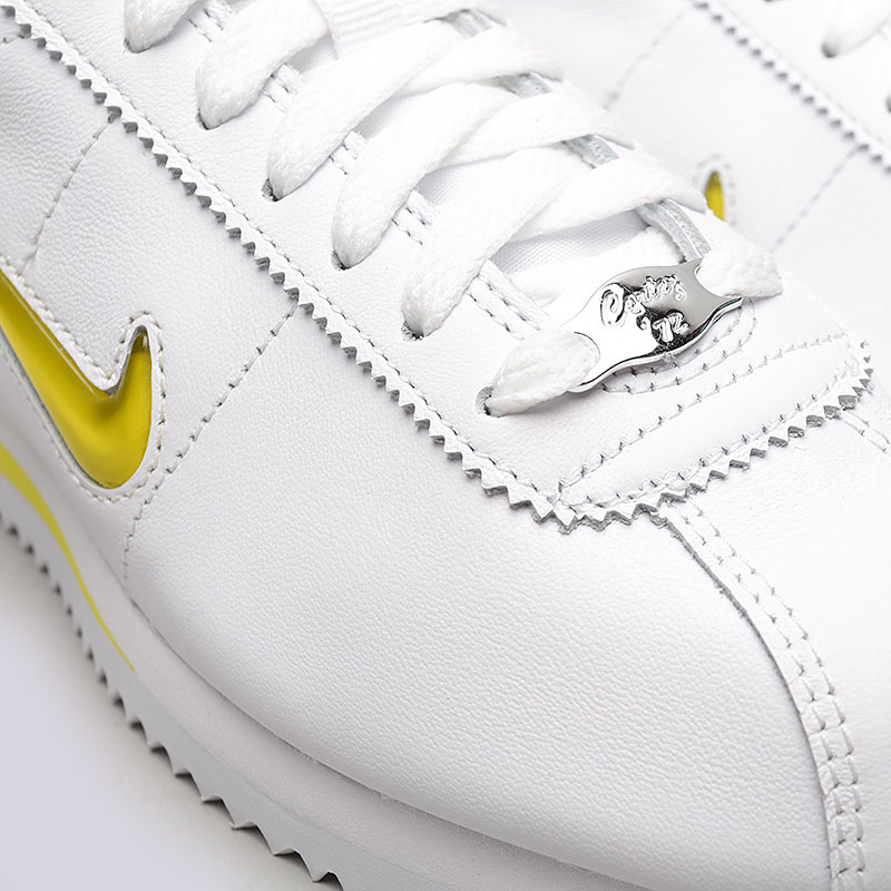женские белые кроссовки Nike WMNS Cortez Basic Jewel '18 AA2145-100 - цена, описание, фото 3